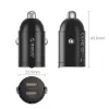 Cargador de coche Orico MiniRing MR-30-2C 30W 2x USB-C, negro