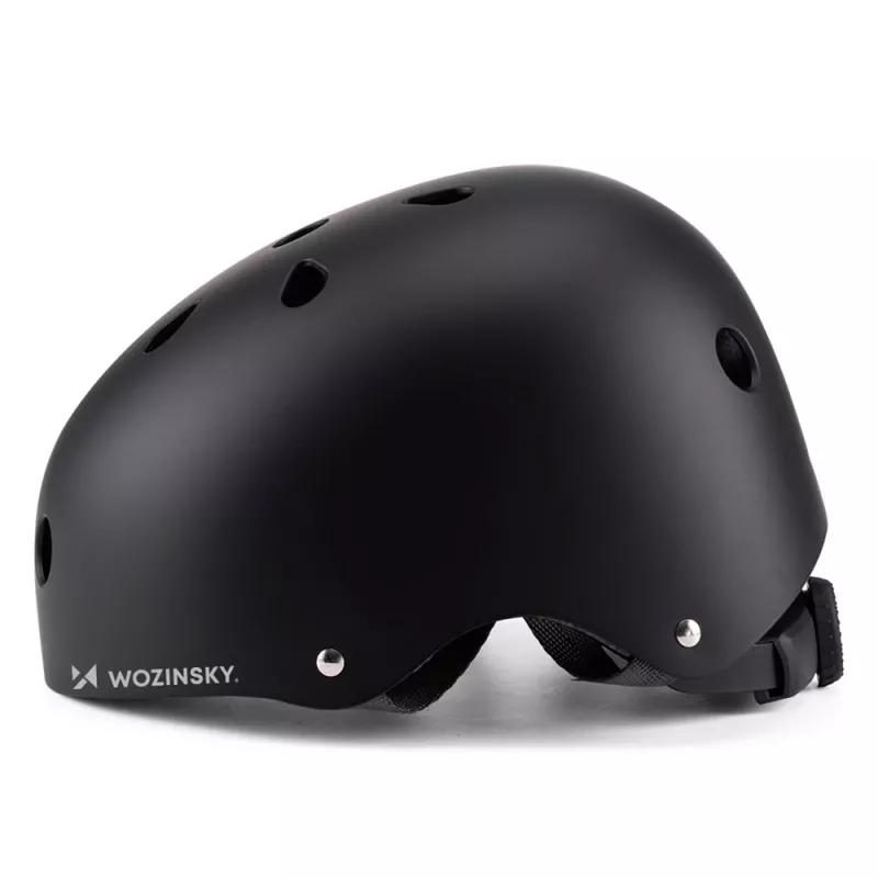 Casco ligero para BMX/monopatín Wozinsky, talla S (48-52 cm), negro