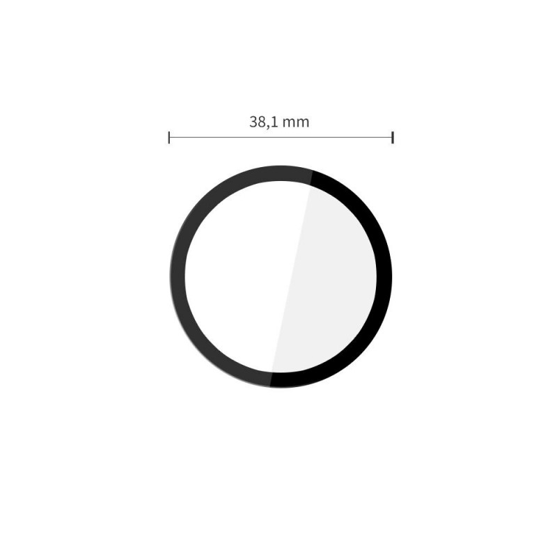 Protector de pantalla híbrido de cristal Tech-Protect Glass Flex+ para Garmin Venu 4 41 mm, negro (2 uds.)