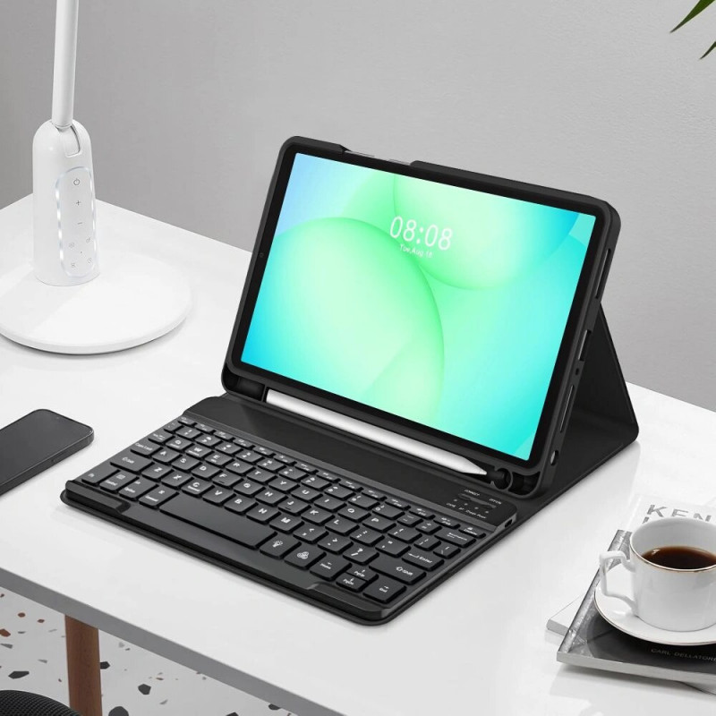 Funda con teclado Tech-Protect SmartCase Pen + Keyboard para Samsung Galaxy Tab A9+ / A11+ 11.0 (X210 / X215 / X216 / X230 / X235 / X236), negra