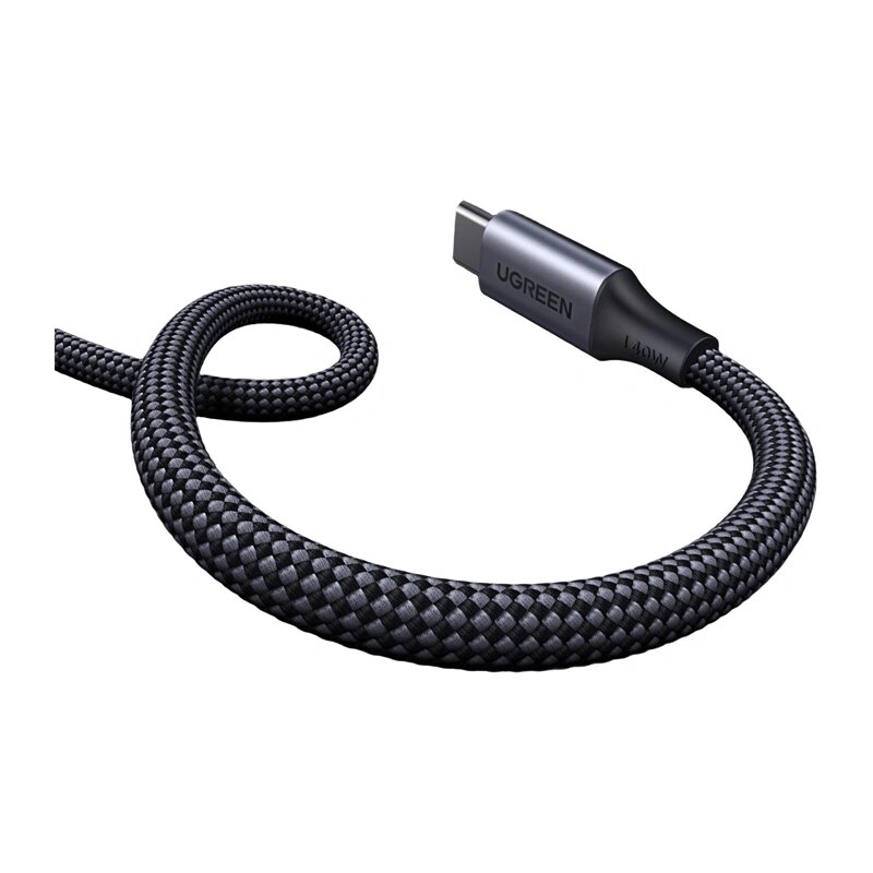 Cable USB-C 2 en 1 UGREEN L533, USB-C a 2x USB-C PD 140W, 2 m, negro