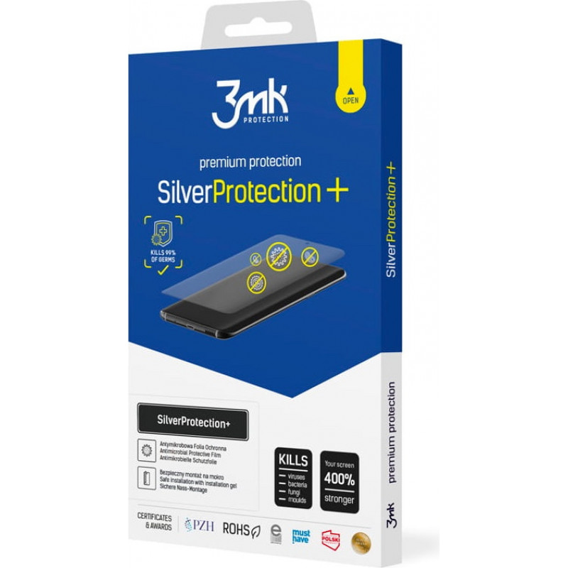 Protector de pantalla antimicrobiano 3MK Silver Protect+ para Apple iPhone 14 Plus / 15 Plus