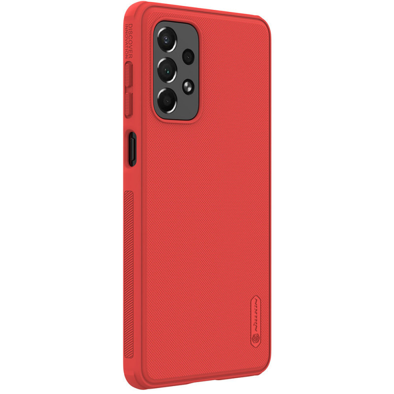 Funda Nillkin Super Frosted Shield Pro para Samsung Galaxy A73, roja