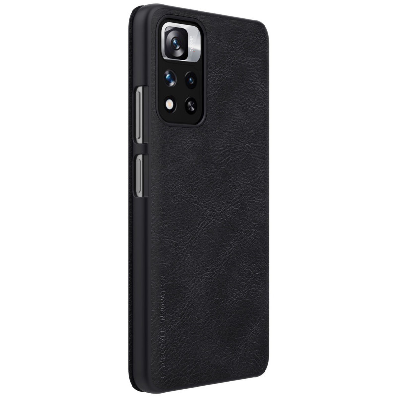 [CR] Funda Nillkin Qin para Xiaomi Mi 11i HyperCharge / Redmi Note 11 Pro (China), negra (devolución de cliente)
