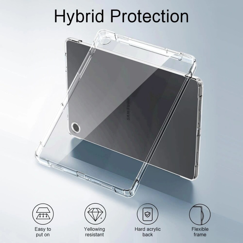 Funda para tablet Tech-Protect FlexAir para Samsung Galaxy Tab A9+ / A11+ 11.0 (X210 / X215 / X216 / X230 / X235 / X236), transparente