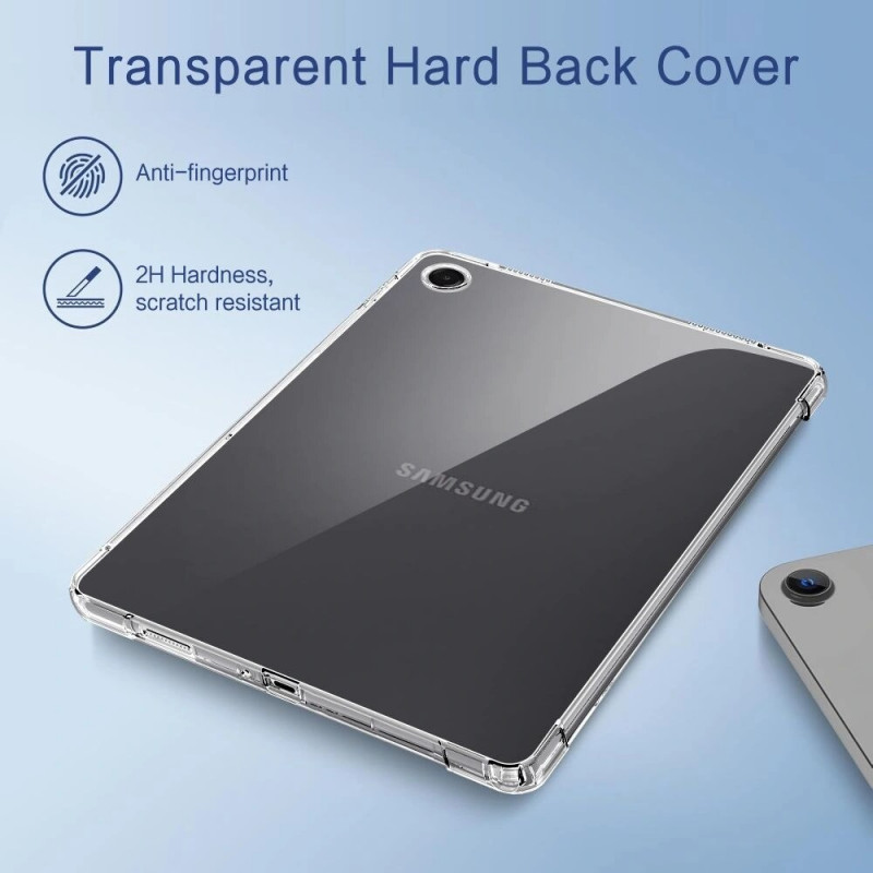Funda para tablet Tech-Protect FlexAir para Samsung Galaxy Tab A9 / A11 8.7 (X110 / X115 / X133 / X135), transparente