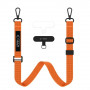 Cordón cruzado para teléfono Tech-Protect C6S Rope, naranja cósmico