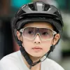 Casco de bicicleta juvenil Rockbros LK-67 con visera desmontable, 54-58 cm, negro