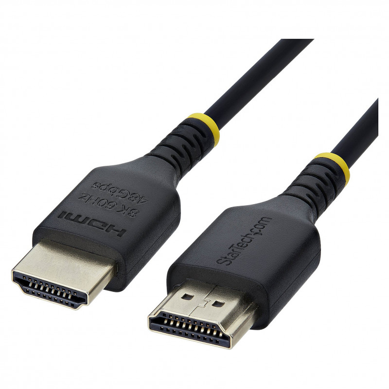 Cable HDMI 2.1 Ultra High Speed StarTech.com HDMI21-CBL-SLIM-1M, 1 m, negro