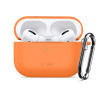 Funda Tech-Protect Silicone Hook para Apple AirPods Pro 3, naranja cósmico