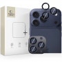 Fundas para lentes de cámara Tech-Protect Camring Fit+ para Apple iPhone 14 Pro / 14 Pro Max / 15 Pro / 15 Pro Max / 16 Pro / 16 Pro Max / 17 Pro / 17 Pro Max, Deep Blue