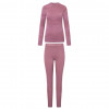 Conjunto de ropa interior de mujer Viking Gasher Lady Set Merino, rosa, L