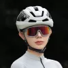 Casco de bicicleta de fibra de carbono Rockbros LK-15 58-62cm, gris claro