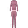 Conjunto de ropa interior de mujer Viking Gasher Lady Set Merino, rosa, M