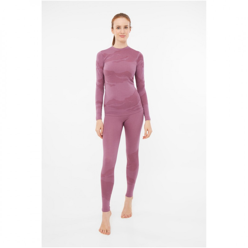 Conjunto de ropa interior de mujer Viking Gasher Lady Set Merino, rosa, M