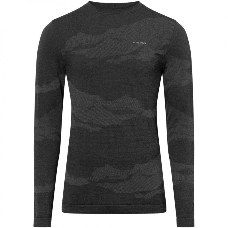 Conjunto de ropa interior térmica activa para hombre VIKING Gasher Man Set Merino, talla L, negro