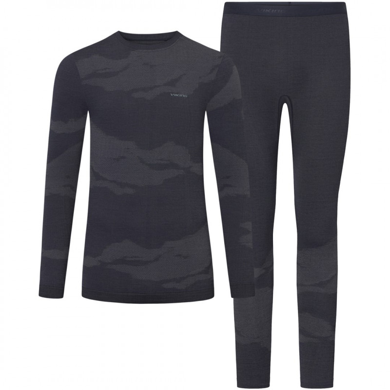 Conjunto de ropa interior de hombre VIKING Gasher Man Set Merino, talla XL, azul marino