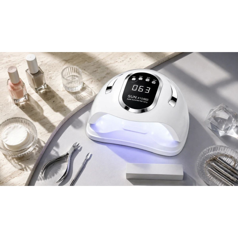 Lámpara de uñas UV LED Extralink Stay Beauty, 280 W, LED+UV, blanca