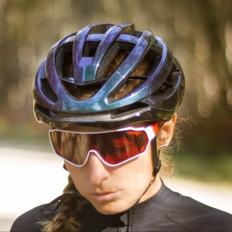 Casco de bicicleta Rockbros HC-58C-M 55–58 cm, azul camaleón