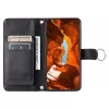 Funda cartera de piel sintética Hurtel para Samsung Galaxy A37 5G con soporte y correa de hombro, negra