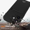 Marka Niezdefiniowana Funda TPU para iPhone 17 con portatarjetas y correa cruzada, negra
