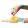 Guantes de ciclismo de dedos cortos amortiguadores para mujer Rockbros S389, talla L, multicolor