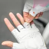 Guantes de ciclismo de dedos cortos amortiguadores para mujer Rockbros S389, talla L, multicolor