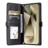 Funda cartera de piel sintética PU Hurtel para Samsung Galaxy A56 5G con función de soporte y correas, negra