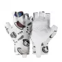 Guantes de ciclismo de dedos cortos amortiguadores para mujer Rockbros S389, talla L, blancos