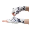 Guantes de ciclismo de dedos cortos amortiguadores para mujer Rockbros S389, talla L, blancos