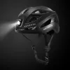 Casco de bicicleta Rockbros ZK-077 con iluminación multidireccional integrada 57–61 cm, negro