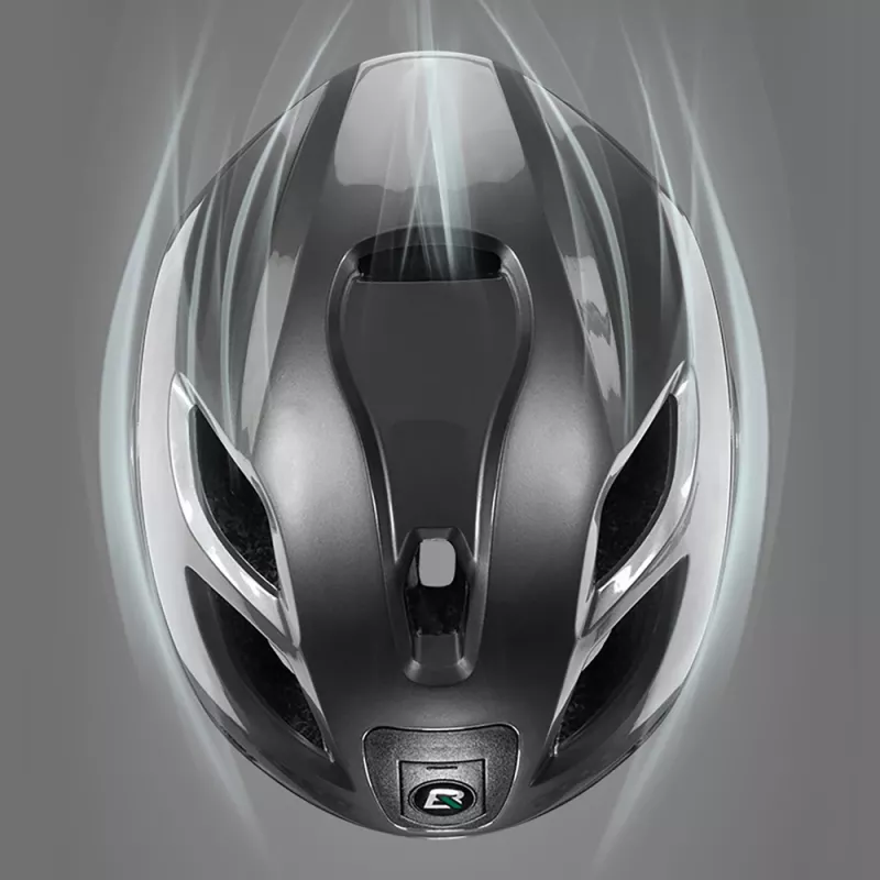 Casco de bicicleta Rockbros ZK-077 con iluminación multidireccional integrada 57–61 cm, negro