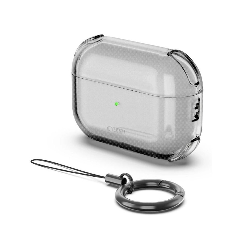 Funda Bounce Tech-Protect para Apple AirPods Pro 3, ceniza