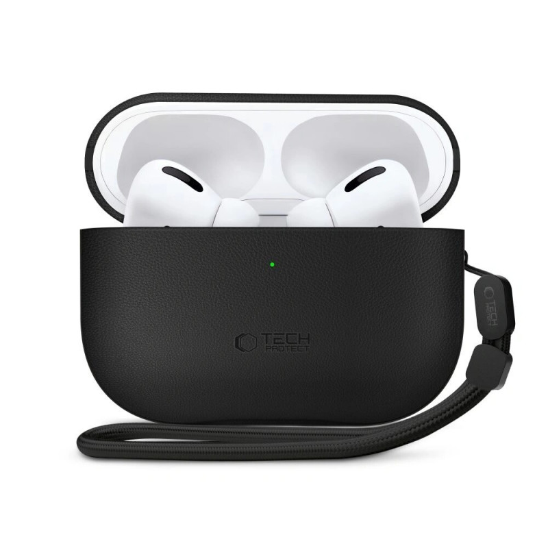Funda Tech-Protect NaturalFit para Apple AirPods Pro 3, negra