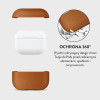 Funda NaturalFit Tech-Protect para Apple AirPods Pro 3, marrón