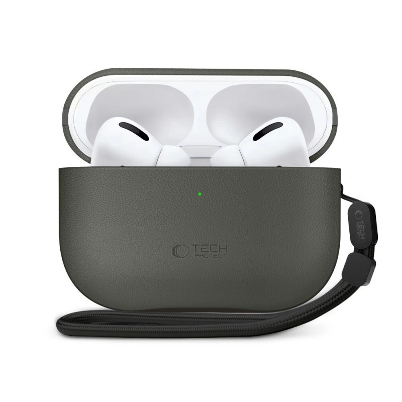 Funda Tech-Protect NaturalFit para Apple AirPods Pro 3, verde oliva