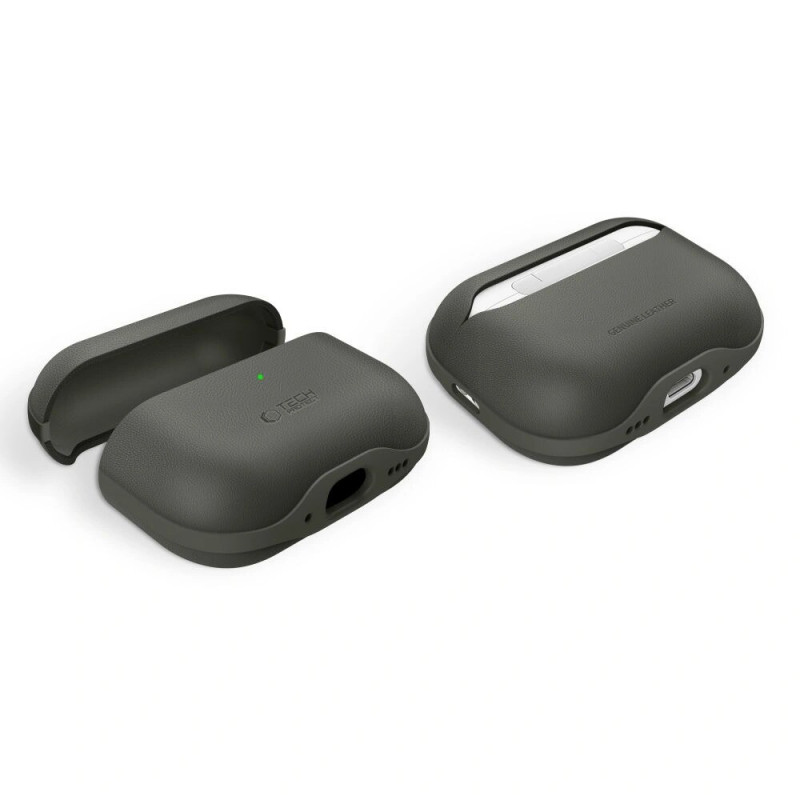 Funda Tech-Protect NaturalFit para Apple AirPods Pro 3, verde oliva