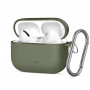 Funda Tech-Protect Silicone Hook para Apple AirPods Pro 3, verde oliva