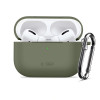 Funda Tech-Protect Silicone Hook para Apple AirPods Pro 3, verde oliva