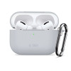 Funda Tech-Protect Silicone Hook para Apple AirPods Pro 3, gris crayón