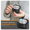 Funda Tech-Protect Carbonox MagSafe para Apple AirPods Pro 3, THP4731, negra