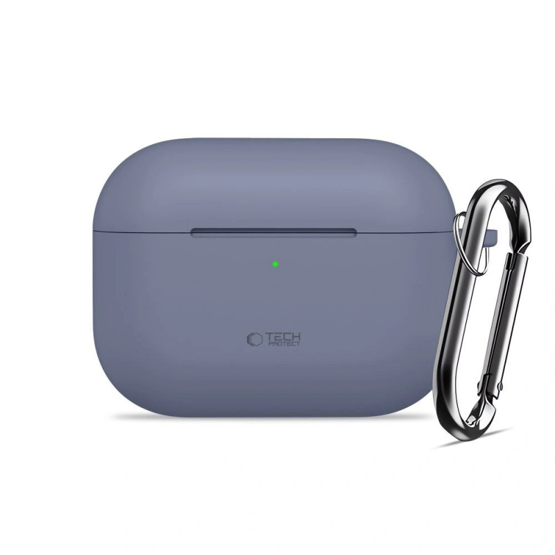 Funda Tech-Protect Silicone Hook para Apple AirPods Pro 3, azul claro