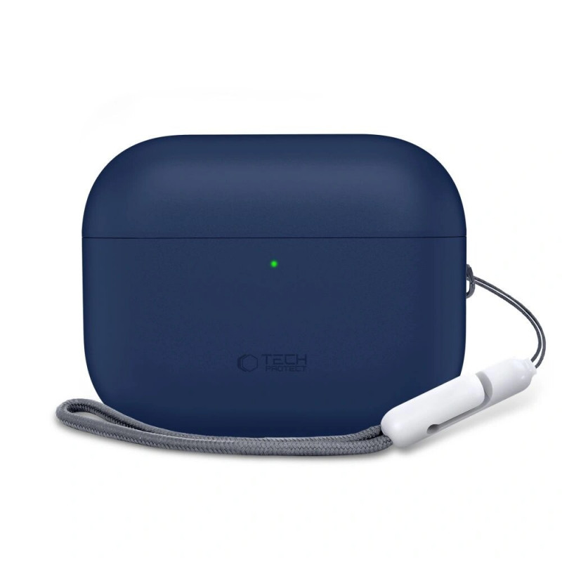 Funda de silicona Tech-Protect para Apple AirPods Pro 3 azul marino