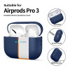 Funda de silicona Tech-Protect para Apple AirPods Pro 3 azul marino