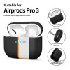 Funda de silicona Tech-Protect para Apple AirPods Pro 3, negra