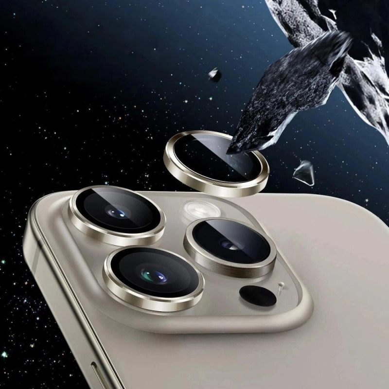 Funda protectora de lente de cámara Tech-Protect Camring Fit+ para Samsung Galaxy S25 FE Transparente