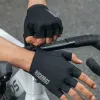 Guantes de ciclismo cortos amortiguadores Rockbros TLS004 ROAD TO SKY S, negro