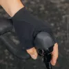 Guantes de ciclismo cortos amortiguadores Rockbros TLS004 ROAD TO SKY M, negros