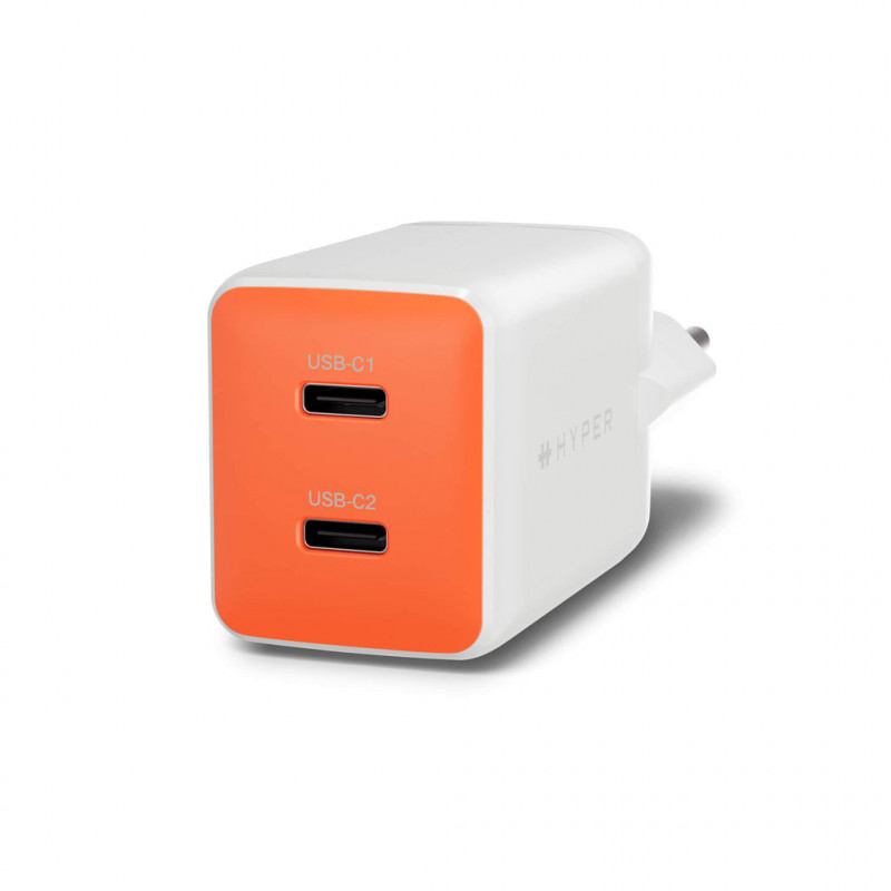 Cargador GaN Hyper HyperJuice Flex 45W HJ1201OGEU de Targus, naranja