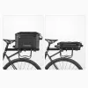 Bolsa plegable para bicicleta Rockbros A30 ROAD TO SKY para portaequipajes 15–30 L, negra